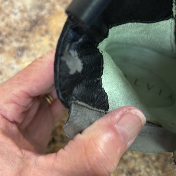 Salvia Ankle Boots Black Butter Nappa Leather Style Rhonda Size 37 USA 6.5 - 7 - Picture 5 of 9